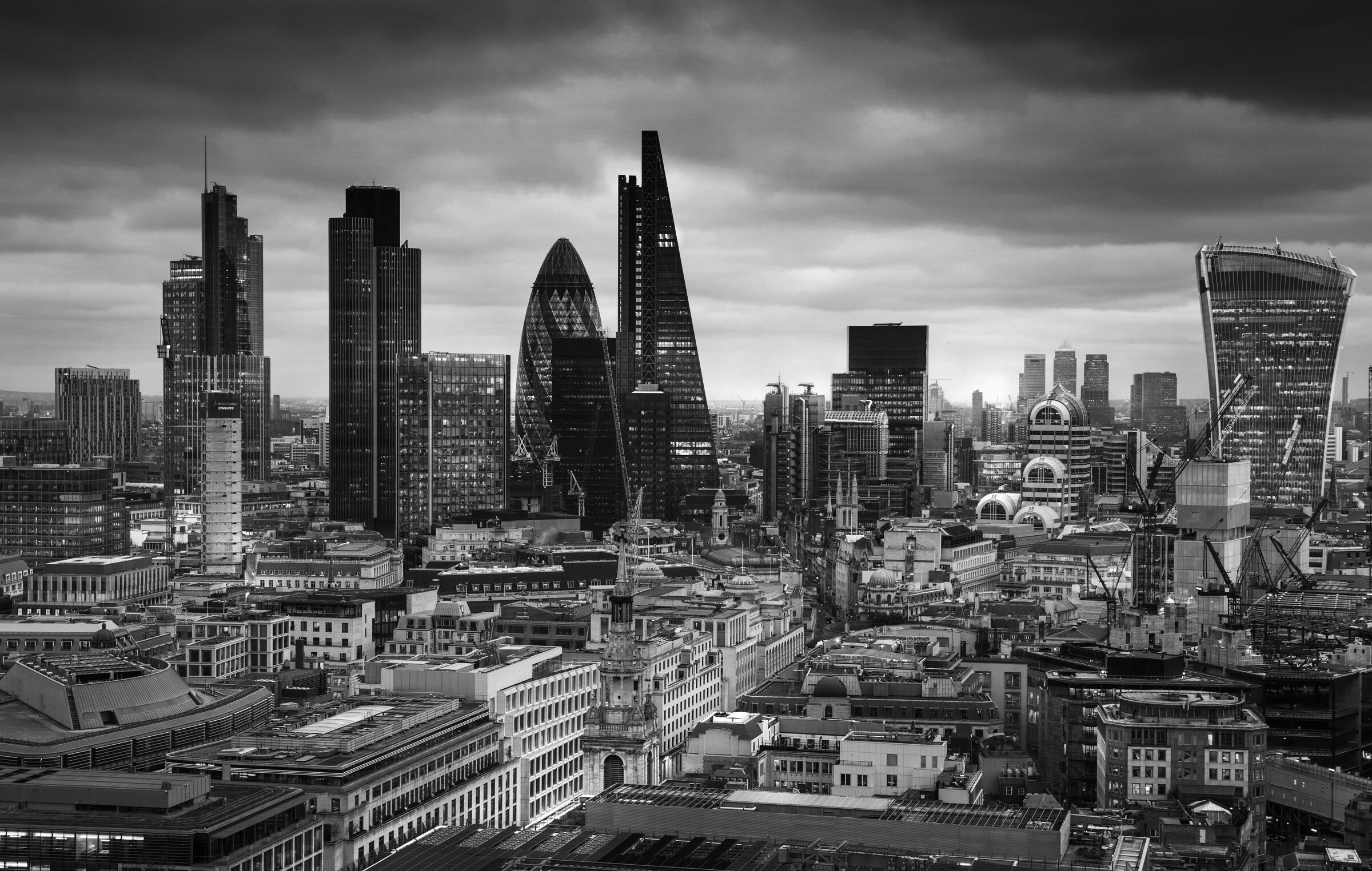 The City of London at dusk